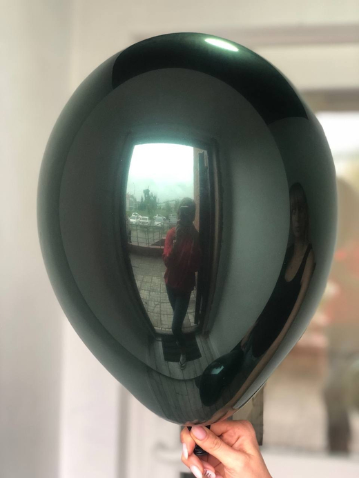 Воздушный шар двойной/глубокий/даблстафф Зеленый ПАЛИТРА №4186