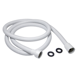 Шланг душевой 175 см имп/кон, EPDM, нерж.сталь БЕЛЫЙ МАТОВЫЙ  MIXLINE MIX-2-175 (коробка)