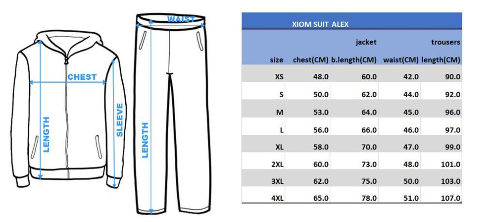 Xiom Suit Alex black/orange