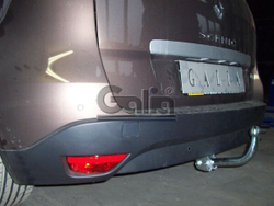Фаркоп оцинкованный Galia R087A для Renault Megane III хетчбек 5 дверей 2008-2016, Renault Scenic III 2010-2016(паспорт и сертификат в комплекте)(без электрики)