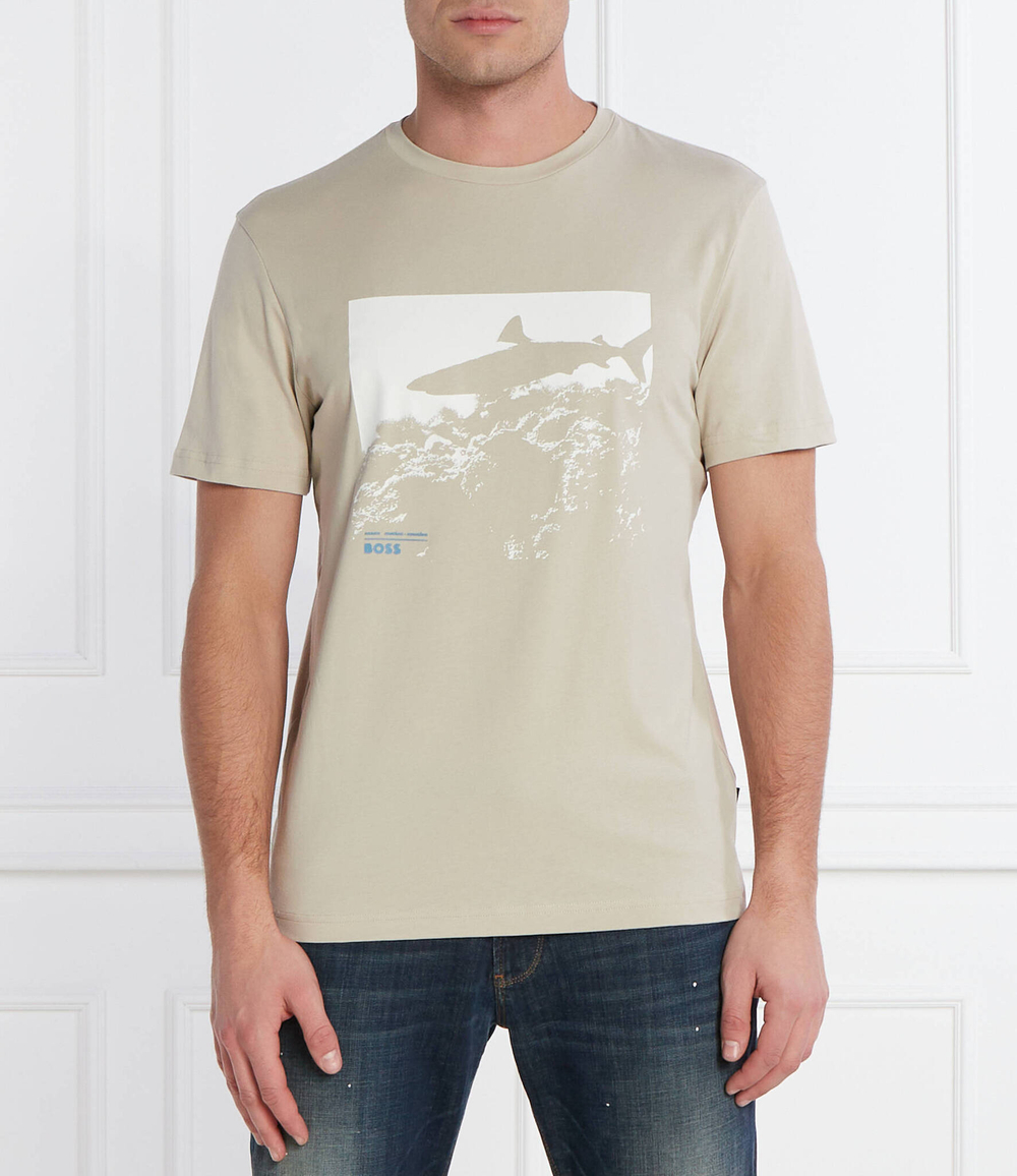 Футболка Te_Sea_horse BOSS ORANGE - песочный(50515626)