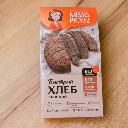 Сухая смесь для выпечки, "Быстрый хлеб льняной"