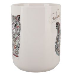 Кружка "Kitty" v=380мл (фарфор) (картонная цветная лента)