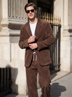 Вельветовый оверсайз коричневый