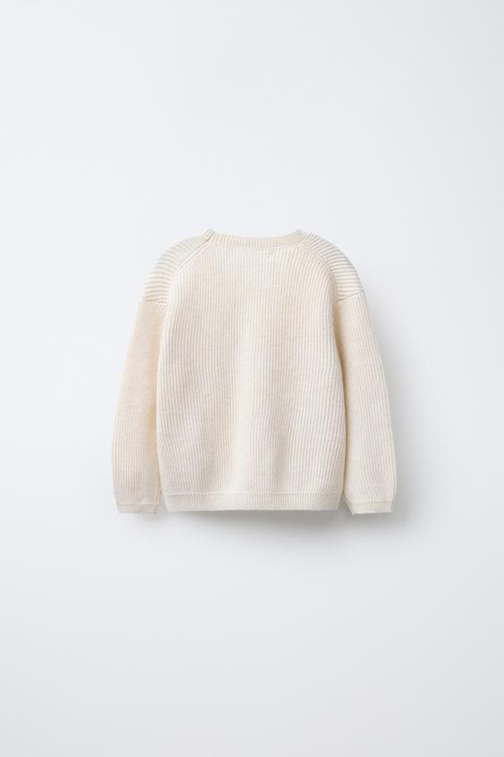 ZARA КАРДИГАН В РУБЧИК, СВЕТЛО-БЕЖЕВЫЙ