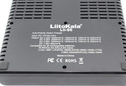 Зарядное устройство LiitoKala Lii-S6 для Li-ion, Ni-Mh и Ni-Cd аккумуляторов , 1шт.