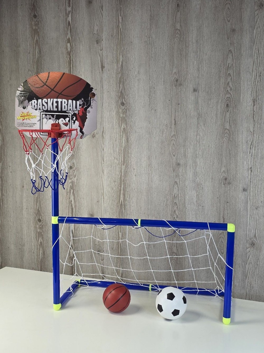 Игровой набор Футбольные ворота 72x36см, футбольный мяч