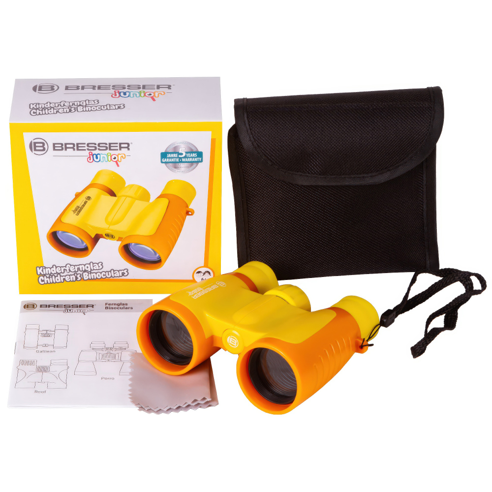 Бинокль детский Bresser Junior 3x30 желтый