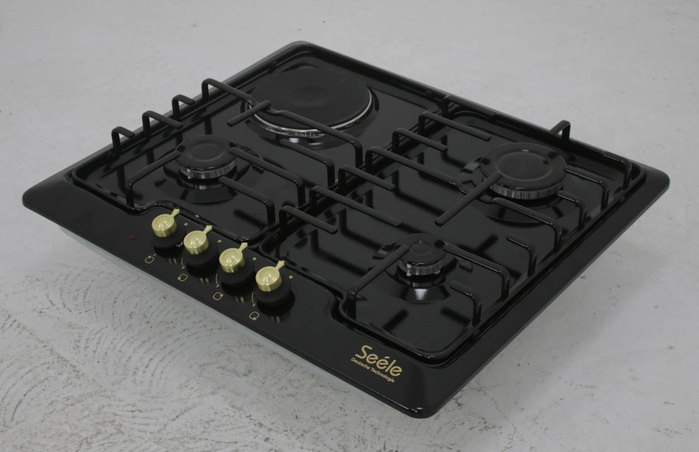 Встраиваемая панель  SEELE PGSM 631 Black (GK) (CI) черный 3+1