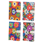 Записная книжка Basir на магните, формат А6, серия "Цветы", переплет 7БЦ, 14.5*9.5 см, 112 листов, ассорти