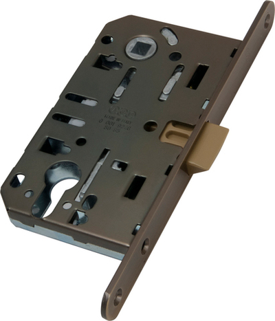 Замок механический AGB античная бронза, с ответной планкой, под цилиндр