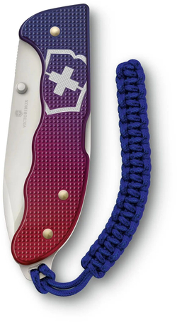 Нож Victorinox Evoke Alox, 136 мм, 4 функции, синий/красный подар.коробка
