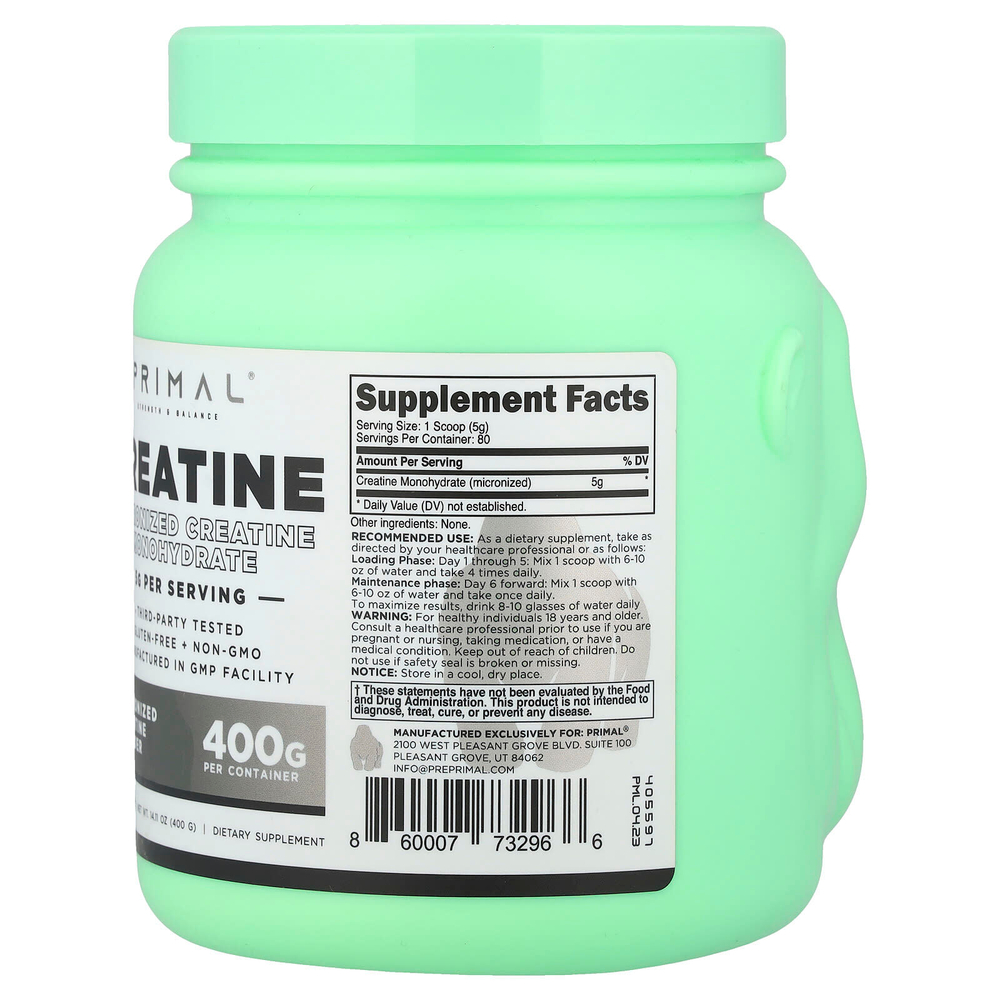 PrePrimal, Креатин в порошке, без добавок, 400 г (14,11 унции)