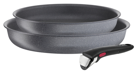 Набор посуды со съемной ручкой Tefal Ingenio Natural Force 3 предмета 24/28 см L3969102