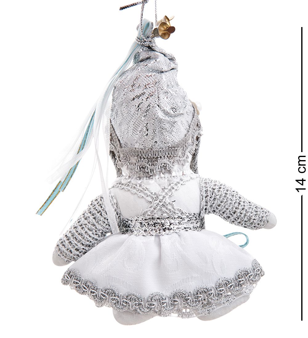 РусКукла RK-941 Кукла подвесная «Снегурочка серебряная»