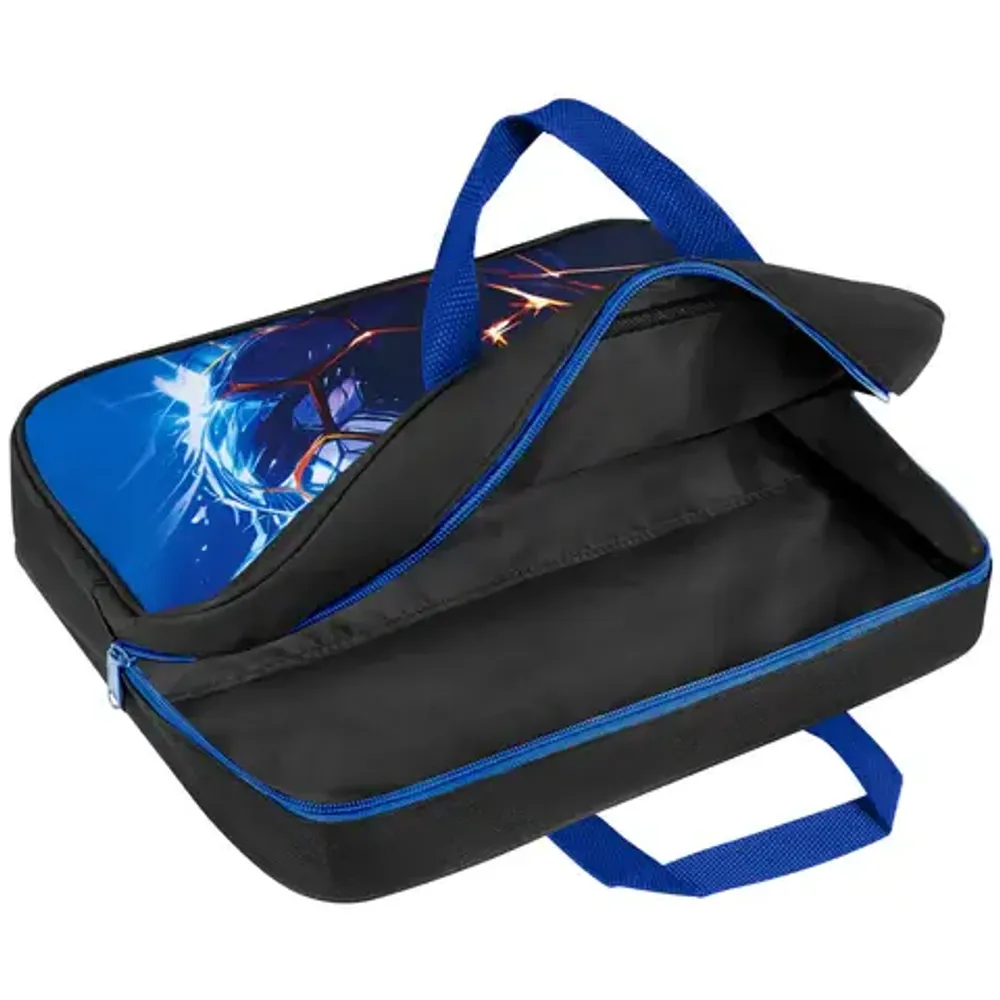 Папка с ручками А4, Brauberg, широкая, Score goal, ткань, молния