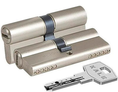Цилиндр KALE 164 SN/68 26х10х32 никель перф. кл/кл