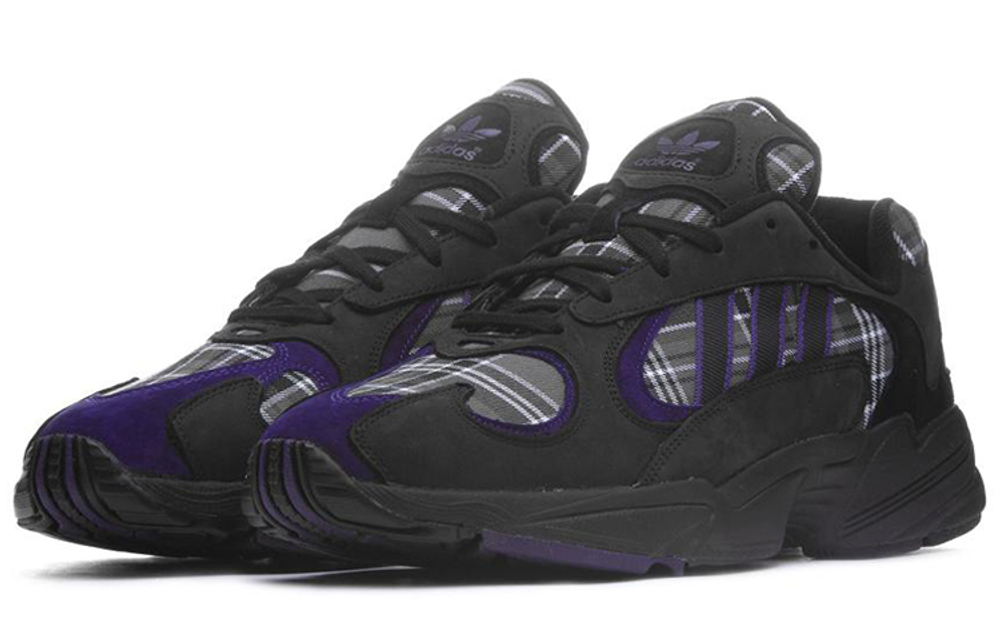 Adidas Yung 1 Purple Plaid