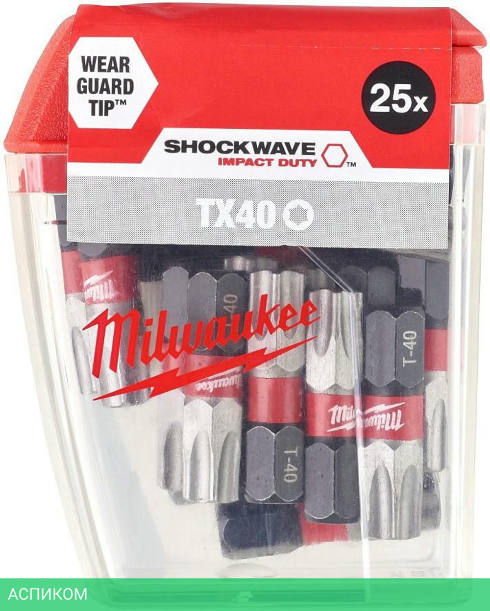 Бита Milwaukee Shockwave TX40 25мм 25шт (4932430889)