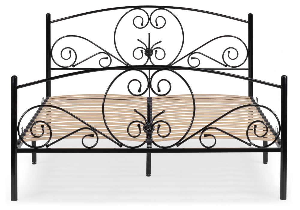 Двуспальная кровать Нерика 160х200 черная