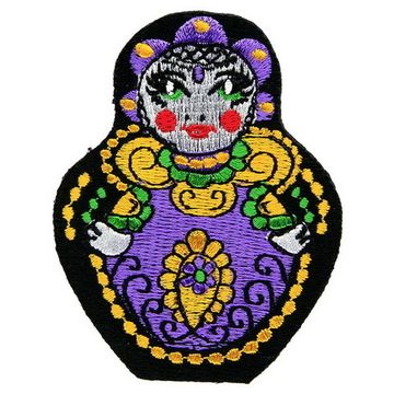 Нашивка Матрешка фиолетовая