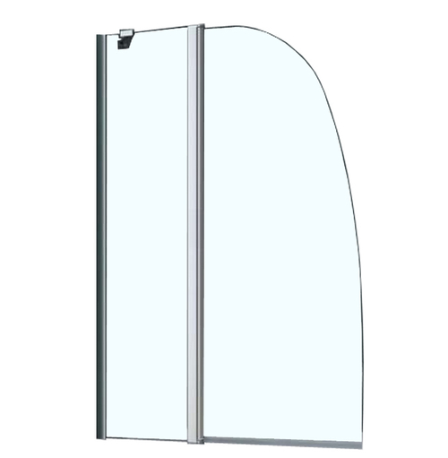 Шторка для ванны складная Azario Boston 100х140 цвет профиля хром (AZ-142)