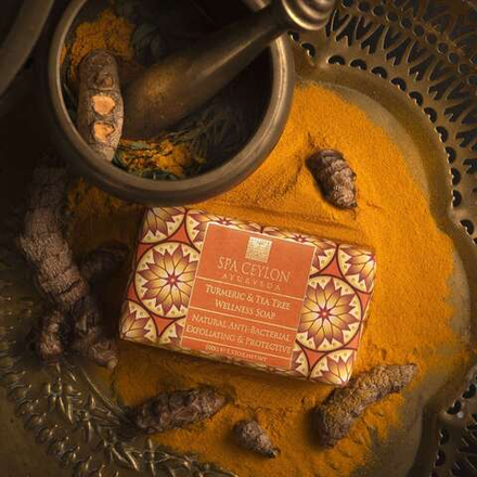 Натуральное антибактериальное мыло "КУРКУМА И ЧАЙНОЕ ДЕРЕВО" (100g)