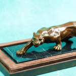 Кабинетная скульптура «Крадущийся барс»