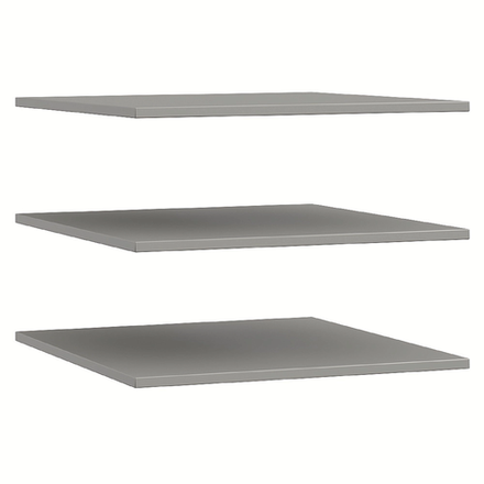 "Chelsea серая,Montreal серый,Rimini серая" YTJ-01.FC, Полки 3шт. к 1дв.шкафу FCJ