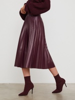 Юбка Pleatst Bordo