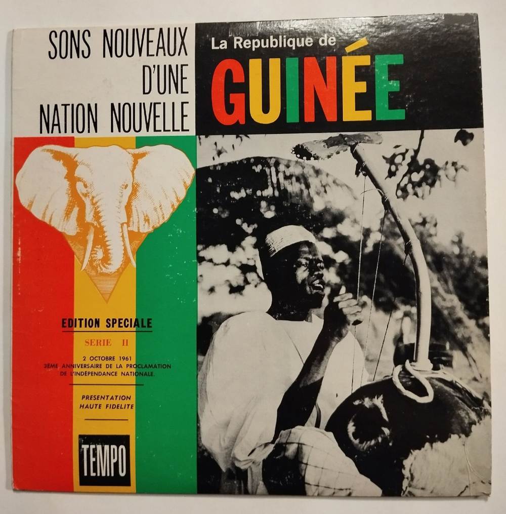Винтажная виниловая пластинка LP Sons Nouveaux DUne Nation Nouvelle La R publique De Guine Музыка Гвинеи (Гвинея 1961)