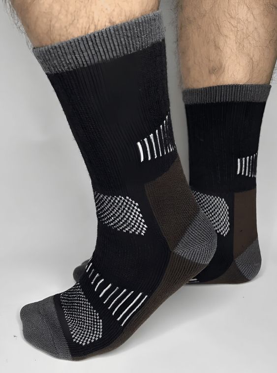 Тактические термоноски Norfin Черно-коричневые 12 пар