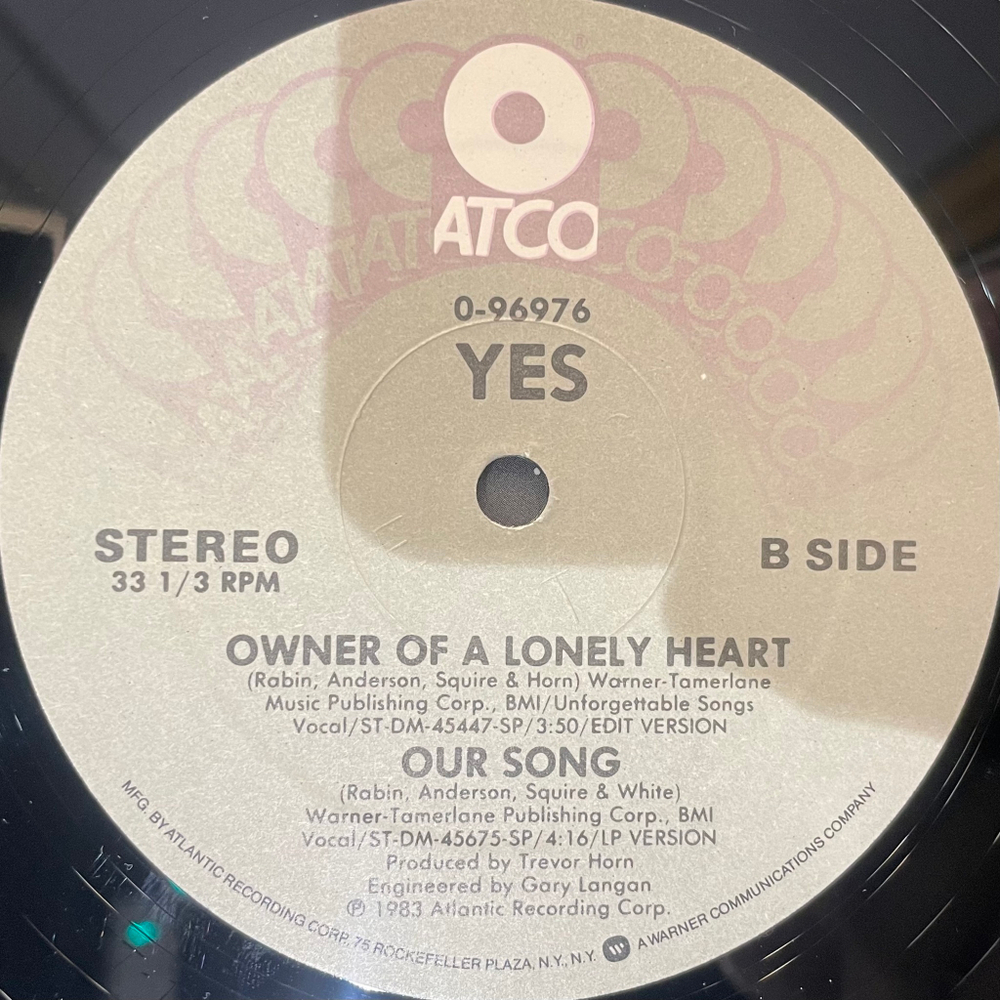 Виниловая пластинка Yes ‎– Owner Of A Lonely Heart EP