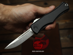 Нож Microtech HERA 2 S/E - темная рукоять, клинок стоунвош МТ21