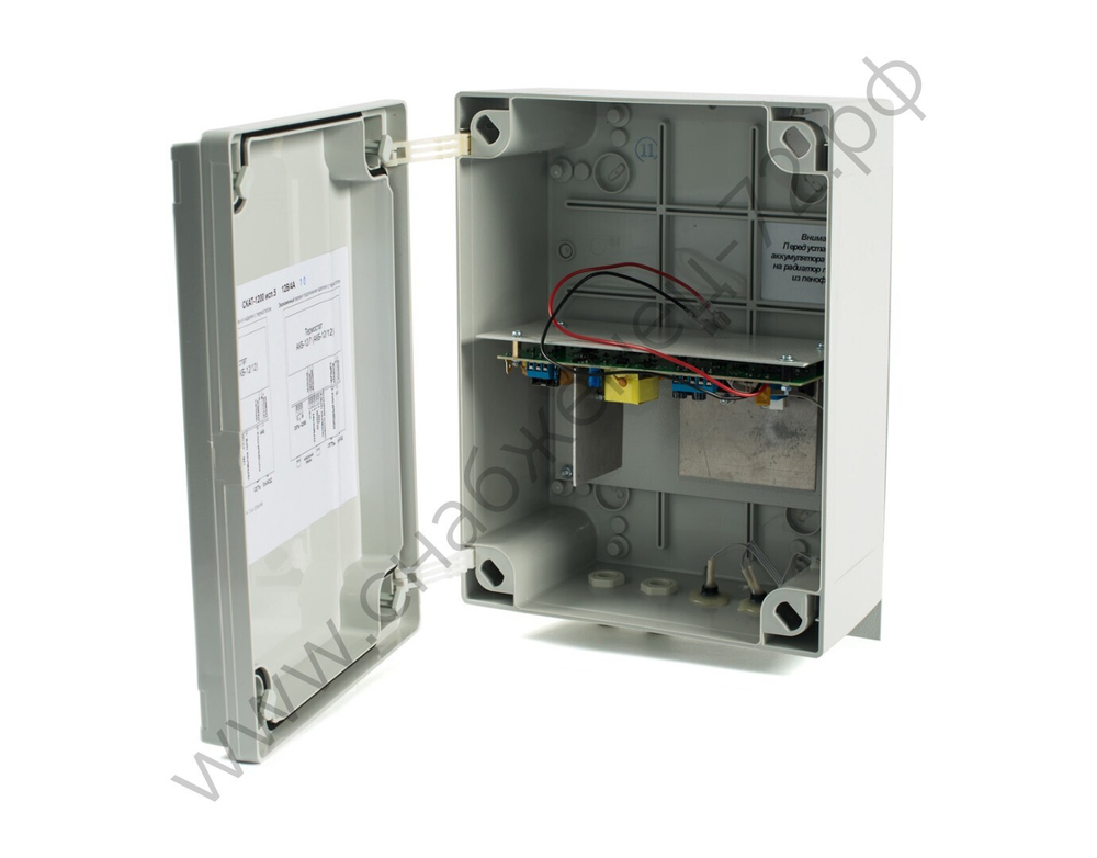 СКАТ-1200 исп.5 источник питания, 12В, 4А, термостат АКБ 12Ач, защита АКБ выхода