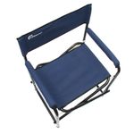 Кресло складное СЛЕДОПЫТ, 560х470х830 мм, сталь 22 мм, синий/2/