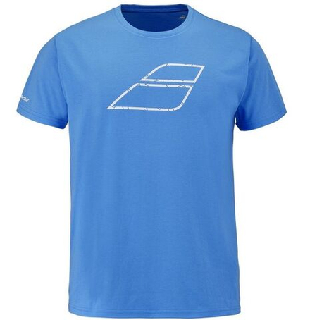 Детская теннисная футболка Babolat Exercise Cotton - malibu blue