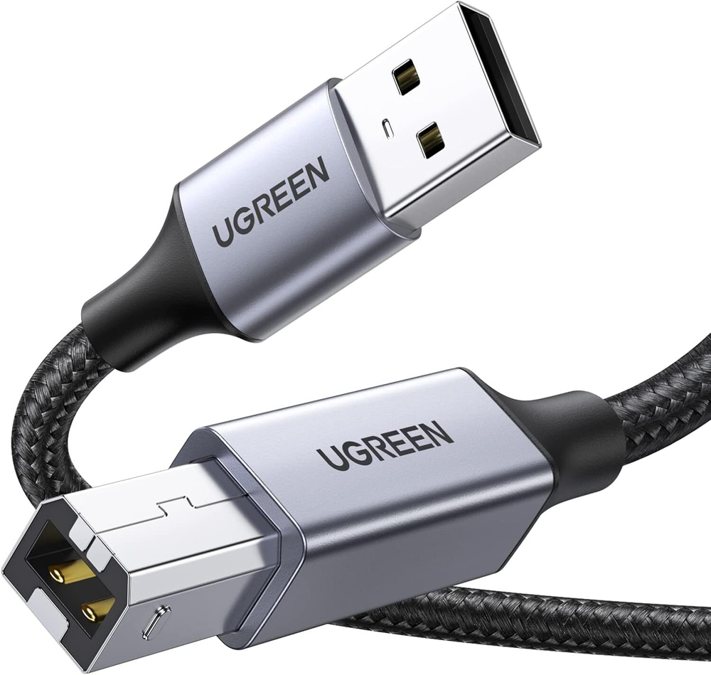 Кабель USB - USB A/B для принтера USB 3м. UGREEN 80804