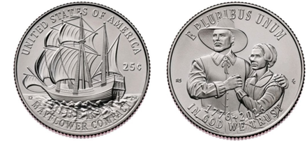 США 25 центов, 2026 Мэйфлауэрское соглашение