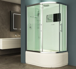 Душевая кабина Esbano (Эсбано) EST-129CRB L, с высоким поддоном, 120x90x210