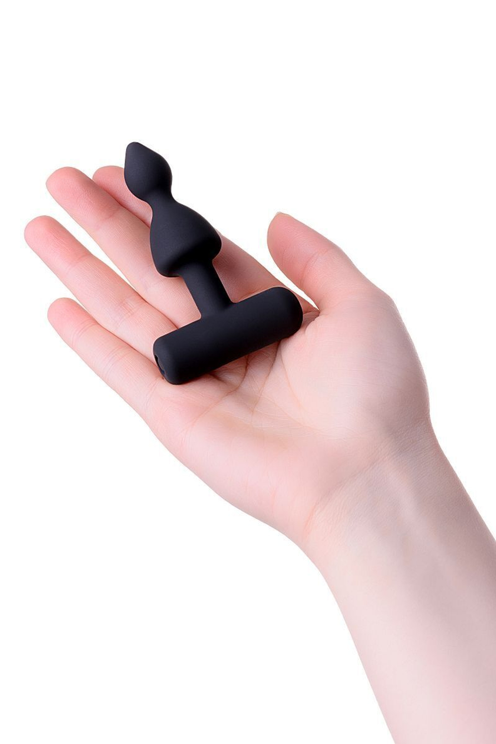 Небольшая анальная вибровтулка Erotist Arrow - 8,5 см. (Цвет: черный)