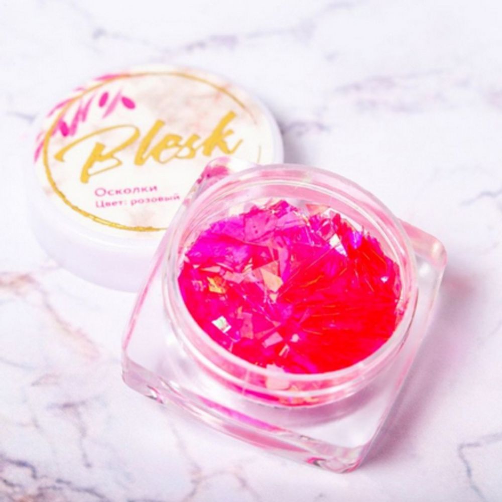 Blesk, Дизайн для ногтей "Осколки" розовый