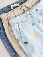 Шорты для мальчика Next AG3-814, 3 шт., Синий, Песочный, Голубой