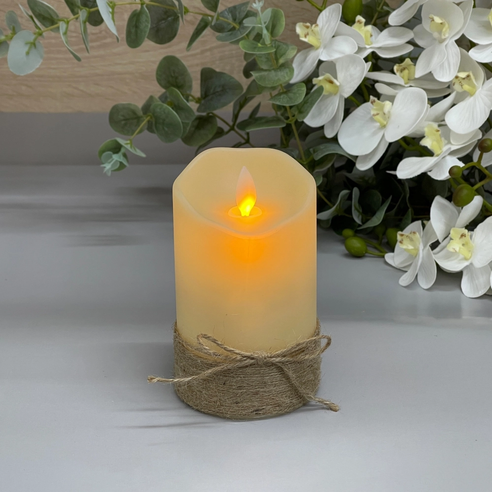 Сувенир с подсветкой «Свеча - Пламя» 7,5*12,5 см (работает от батареек 3 ААА)