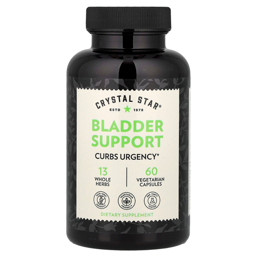 Crystal Star, добавка для поддержки мочевого пузыря, 60 вегетарианских капсул