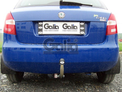 Фаркоп оцинкованный Galia S081A для Skoda Fabia хетчбек 2000-2007, 2007-2014(паспорт и сертификат в комплекте)(без электрики)