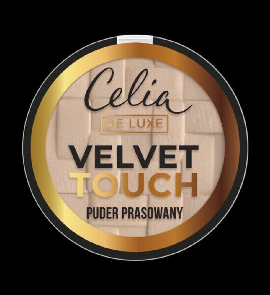 Пудра Celia Velvet Touch Puder w kamieniu nr. 104 Sunny Beige 9g