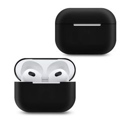 Силиконовый чехол для AirPods 3 Silicon Case PL (Черный)