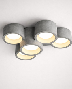 Минималистичный потолочный светильник с кластерной композицией.