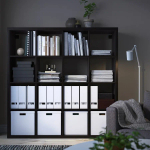 Стеллаж 25 ячеек - IKEA KALLAX, 147х147 см, черный, КАЛЛАКС ИКЕА